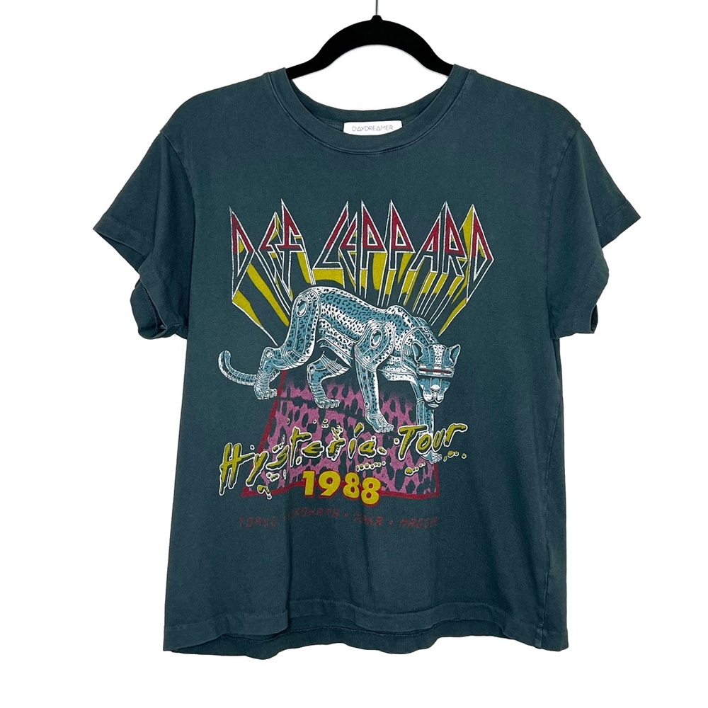 DAYDREAMER Def Leppard Japan 1988 Hysteria Tour Graphic Print Tee size Small